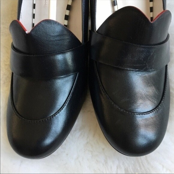 Lulu Guinness‎ Carine Blk Leather Shoes - Picture 5 of 12